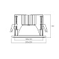 ART-SQ-205 LED светильник встраиваемый неповоротный  Downlight   -  Встраиваемые светильники 